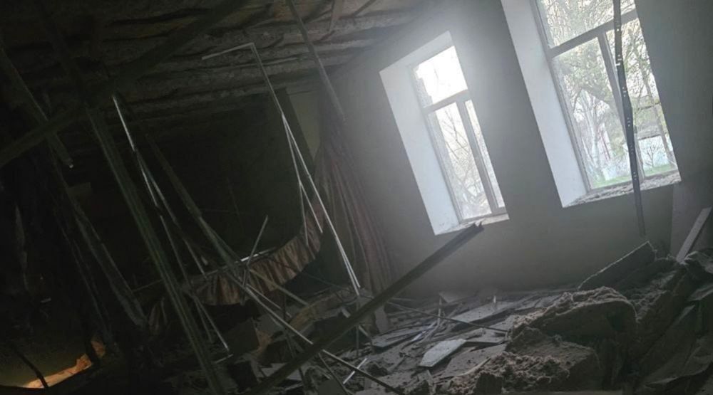 В результате обстрела ВСУ в Малой Лепетихе поврежден Дом культуры В результате обстрела ВСУ в Малой Лепетихе поврежден Дом культуры