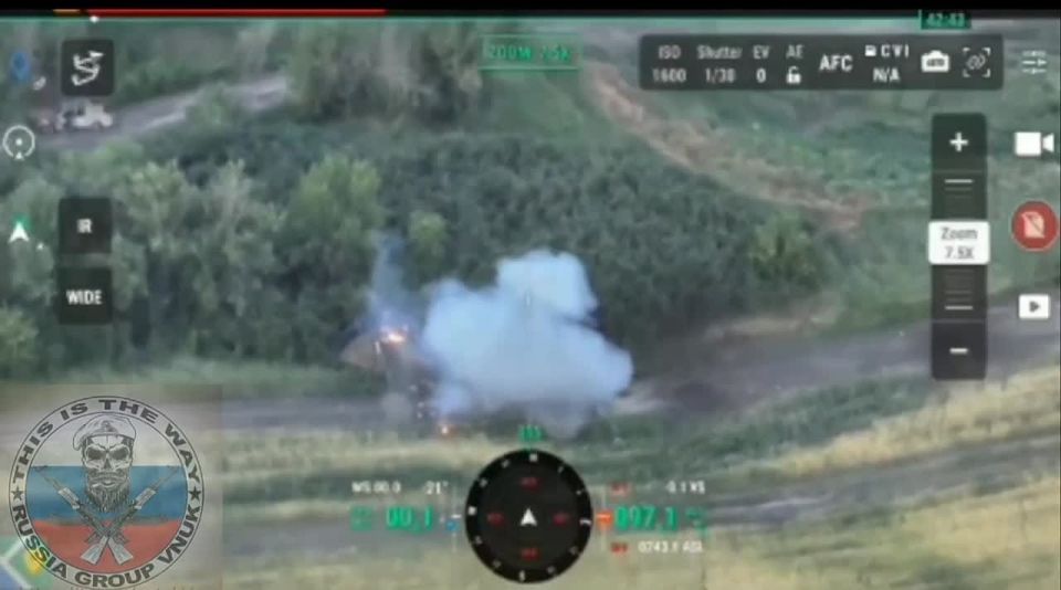 Уничтожение шведского бронетранспортера Pbv 302 ВСУ в районе н.п Комар, ДНР