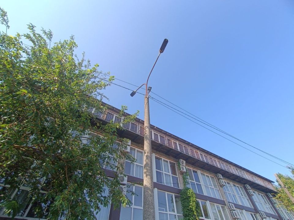 В Скадовске модернизировали уличное освещение на улице Шульги
