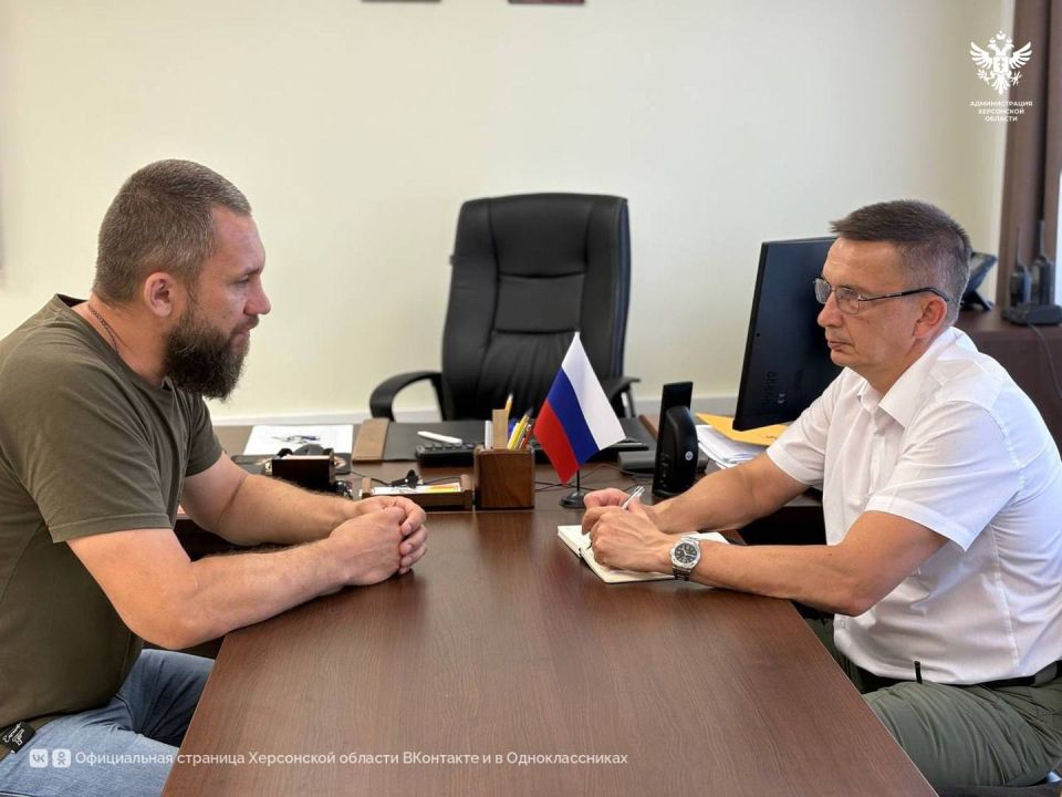 Первый заместитель губернатора Херсонской области встретился с участником проекта «Герои Херсонщины» Первый заместитель губернатора Херсонской области встретился с участником проекта «Герои Херсонщины»