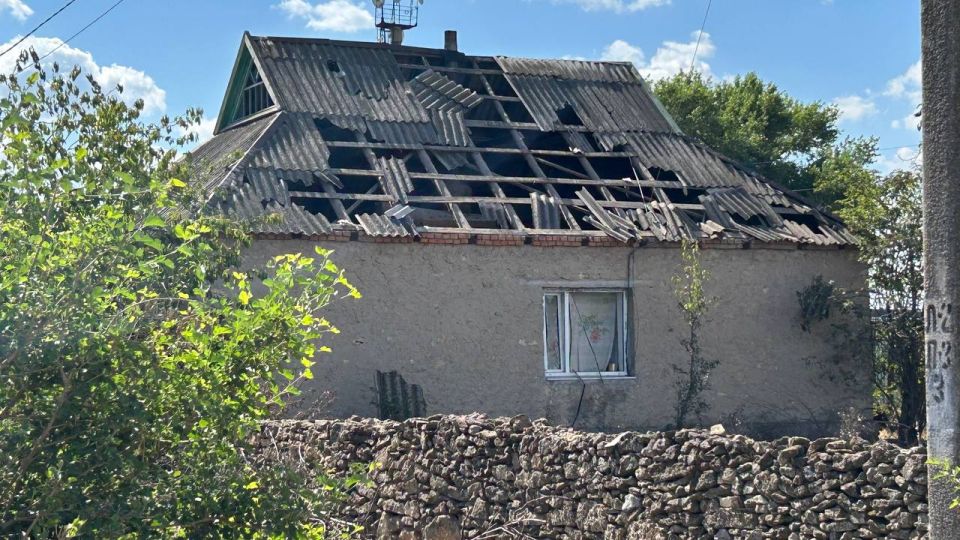 В результате вчерашней атаки ВСУ в Великой Лепетихе повреждена гражданская инфраструктура В результате вчерашней атаки ВСУ в Великой Лепетихе повреждена гражданская инфраструктура