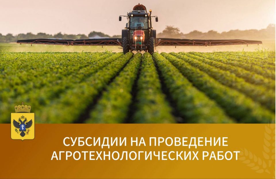 Субсидия сельскохозяйственным товаропроизводителям на проведение агротехнологических работ
