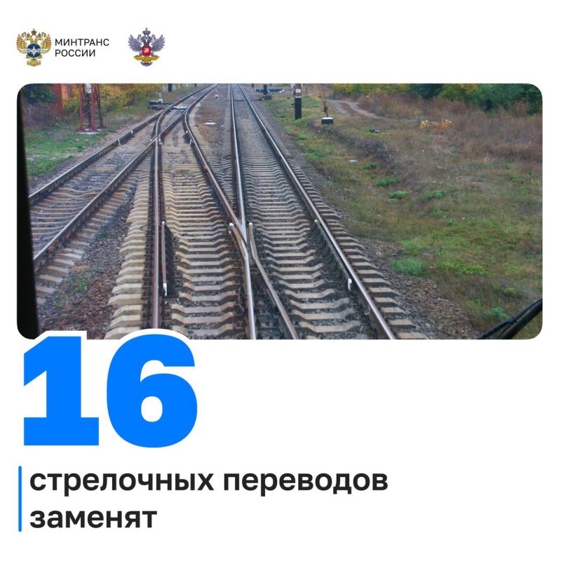 Порядка 12,5 млрд рублей запланировано на развитие железных дорог Новороссии в 2025 году Порядка 12,5 млрд рублей запланировано на развитие железных дорог Новороссии в 2025 году