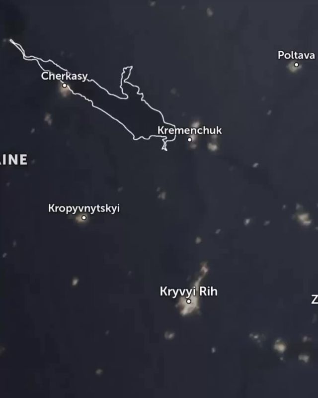 Облако дыма из Кременчуга достигло Херсонской области