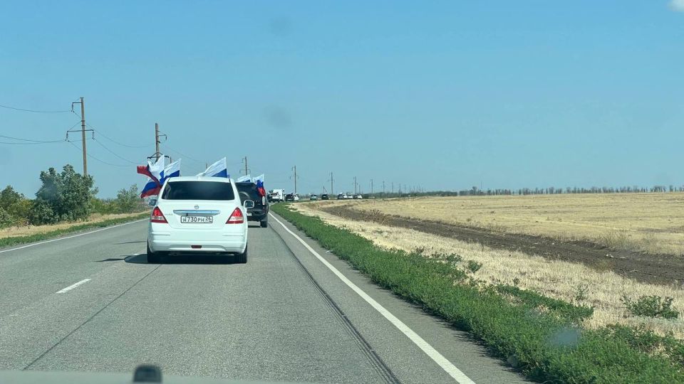 Активисты ЛДПР в Геническе отметили День флага России автопробегом Активисты ЛДПР в Геническе отметили День флага России автопробегом