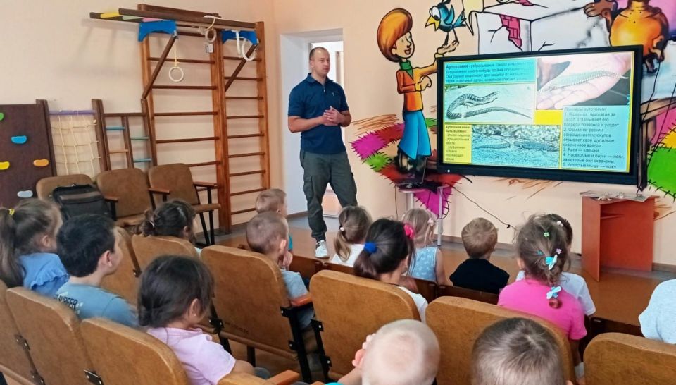 Познавательный урок о ящерицах для малышей «Морской жемчужины» прошел в Железном порту Познавательный урок о ящерицах для малышей «Морской жемчужины» прошел в Железном порту