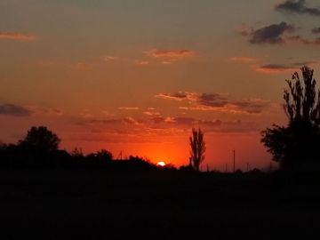 Огненный закат в Верхних Торгаях