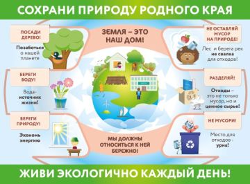 Экологическая памятка "Как помочь природе"