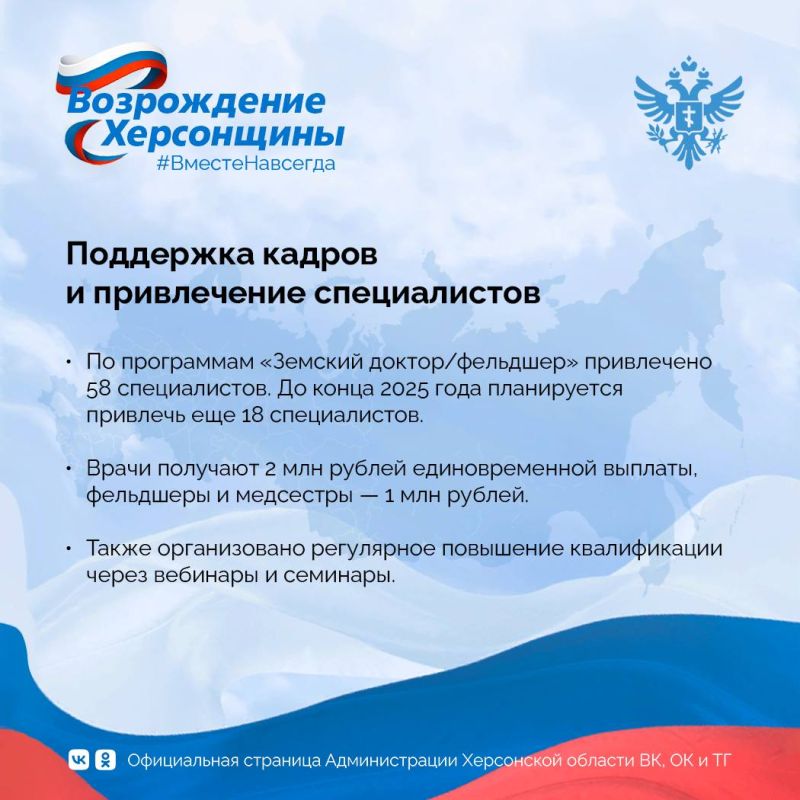 Три года в составе России: развитие здравоохранения Херсонской области Три года в составе России: развитие здравоохранения Херсонской области