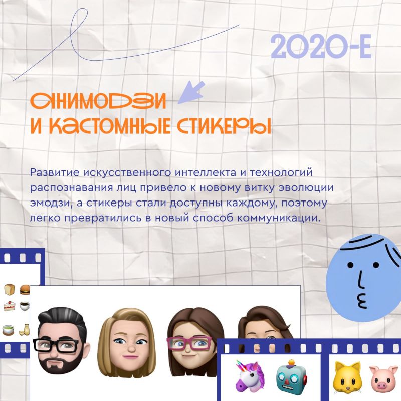 Эволюция простой скобки до анимированного стикера Эволюция простой скобки до анимированного стикера