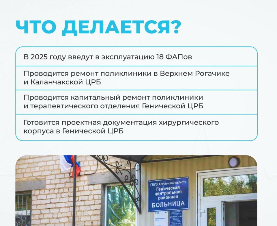 Три года в составе России: как развивается медицина в Херсонской области? Три года в составе России: как развивается медицина в Херсонской области?
