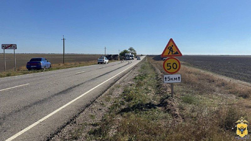 Устанавливаются обстоятельства ДТП на автодороге Херсон-Н