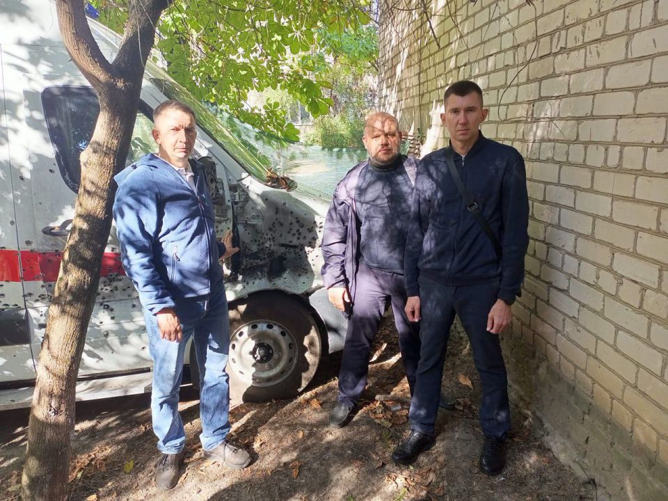 Руслан Хоменко: Первый заместитель губернатора Херсонской области Павел Шувалкин, Первый заместитель Прокурора Херсонской области Павел Зернов и региональный министр здравоохранения Елена Борчанинова посетили прифронтовые... Руслан Хоменко: Первый заместитель губернатора Херсонской области Павел Шувалкин, Первый заместитель Прокурора Херсонской области Павел Зернов и региональный министр здравоохранения Елена Борчанинова посетили прифронтовые...