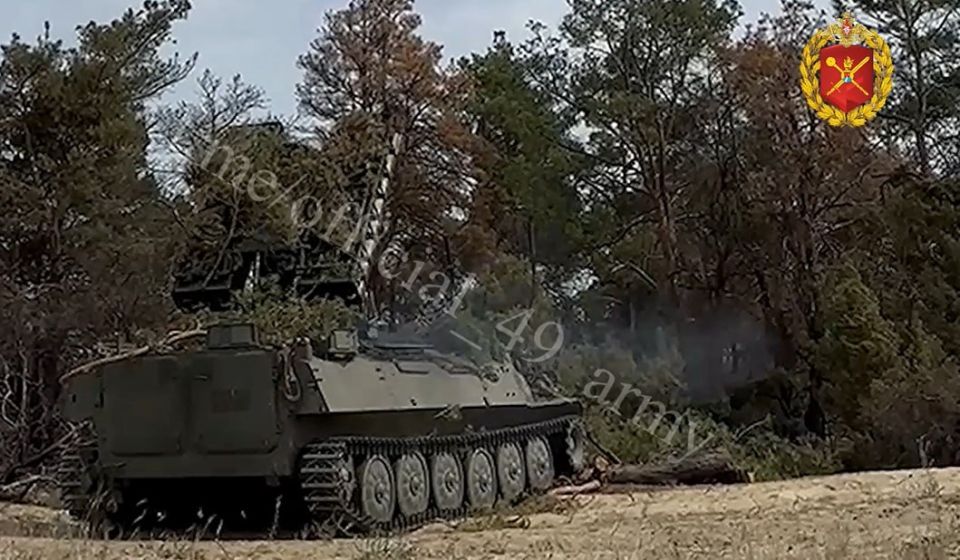 Боевая работа расчёта БМ «Стрела-10» 49-й армии Боевая работа расчёта БМ «Стрела-10» 49-й армии