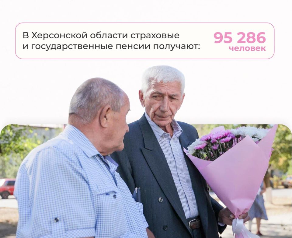 В Херсонской области с 2022 года на 100% увеличился размер пенсии В Херсонской области с 2022 года на 100% увеличился размер пенсии