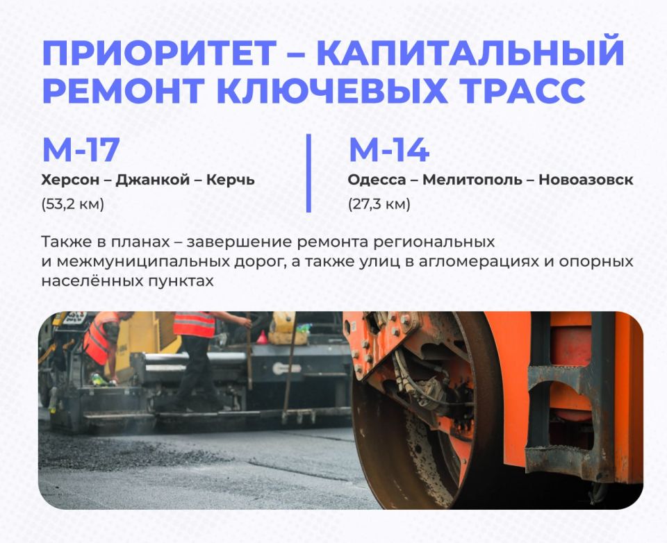 Три года в составе России: как развивается строительство дорог в Херсонской области? Три года в составе России: как развивается строительство дорог в Херсонской области?