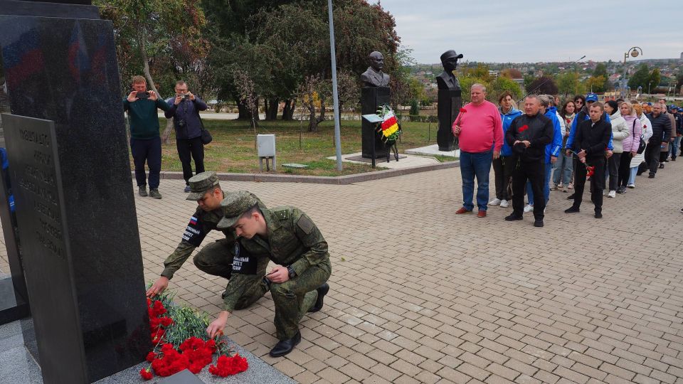 Военные следователи приняли участие в торжественном мероприятии, посвященном Дню воссоединения ДНР, ЛНР, Запорожской и Херсонской областей с Российской Федерацией