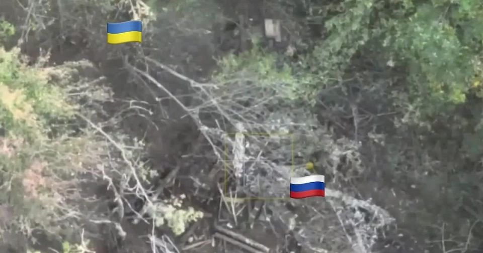 Ликвидация штурмовиком ВС РФ еще одного зарытого в нору солдата ВСУ