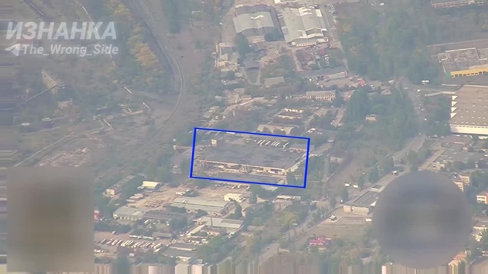 На кадрах ОК недавнее нанесение удара ОТРК «Искандер» по цеху сборки БпЛА ВСУ в Херсоне