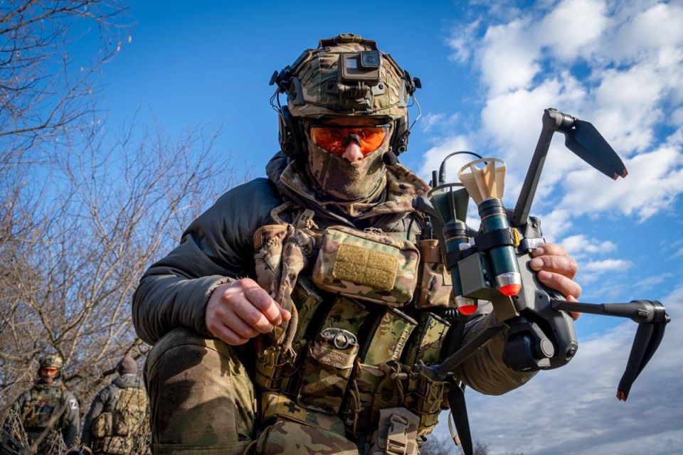 Кадры боевой работы СОБР в Херсонской и Запорожской областях