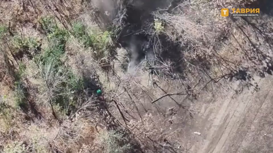 Операторы FPV-дронов 58-й армии группировки войск "Днепр" уничтожили пункт управления БпЛА и технику в тылу противника