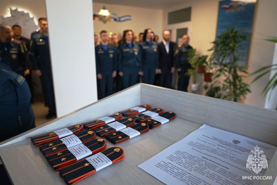 В херсонском управлении МЧС России состоялась церемония награждения личного состава