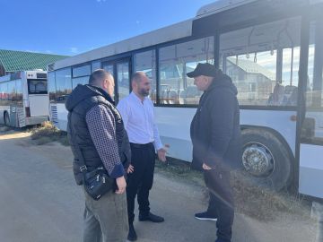 Павел Филипчук: Проводим осмотр автобусов, которые планируются к передаче в Каховский муниципальный округ для запуска маршрутов