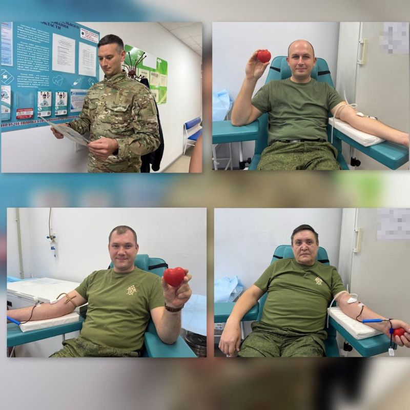 Офицеры следственного управления Следственного комитета Российской Федерации по Херсонской области приняли участие в сдаче донорской крови