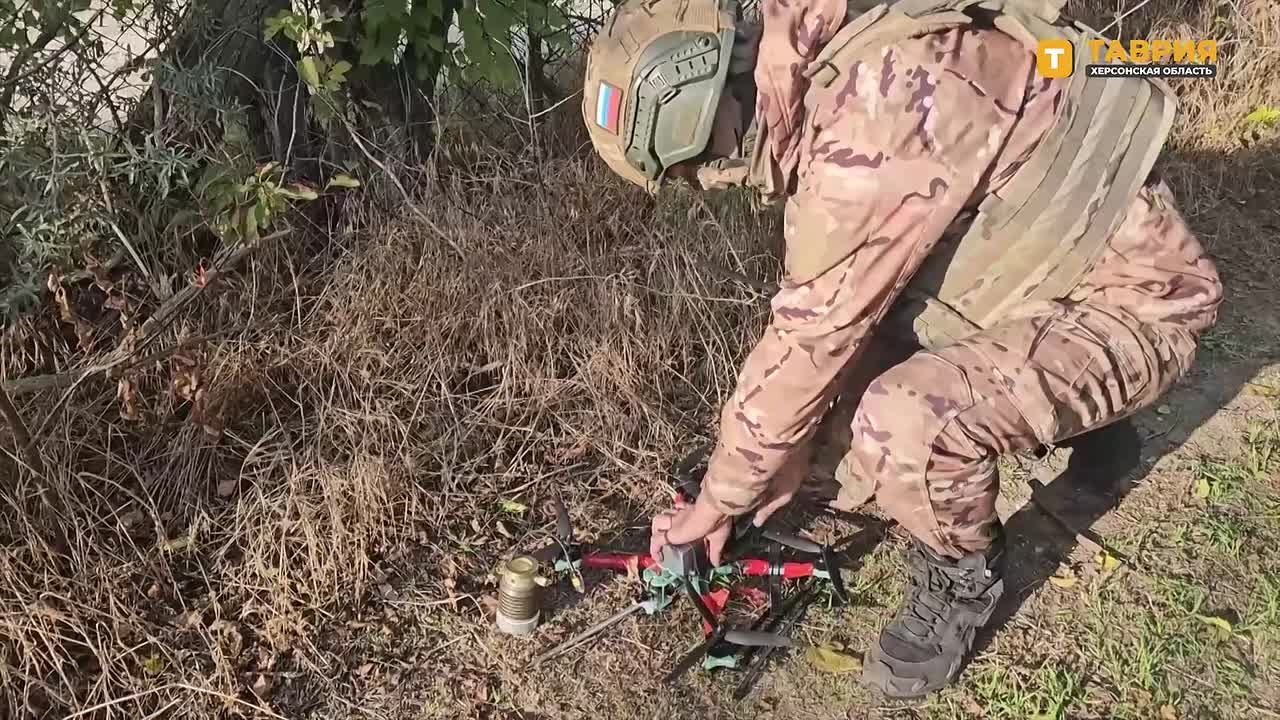 Расчеты БпЛА 18-й армии группировки войск "Днепр" уничтожили разведывательный дрон ВСУ на Херсонском направлении