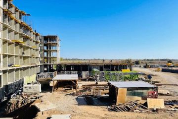 В Скадовске возвели уже пять этажей нового жилищного комплекса