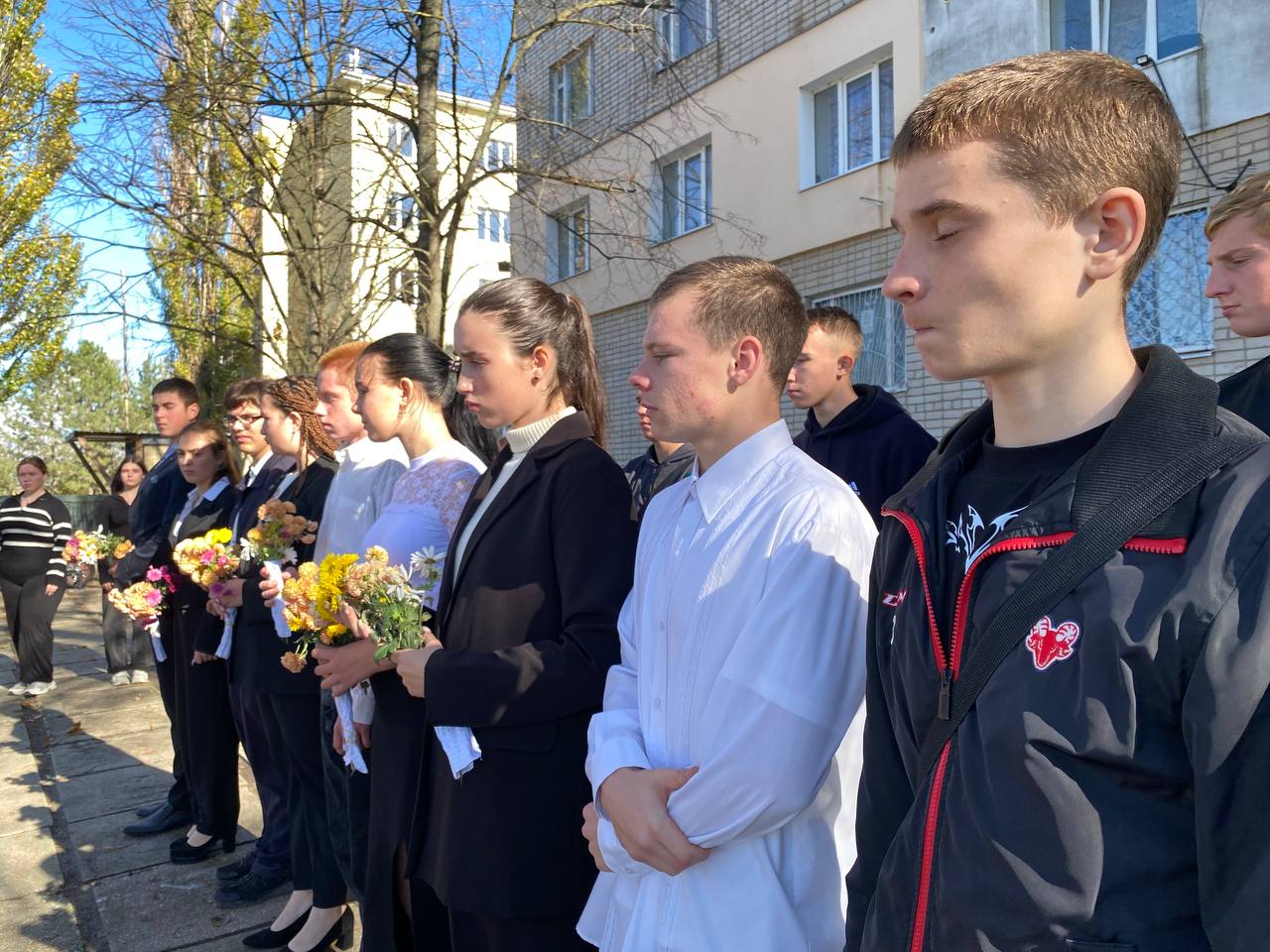 В Геническом строительном колледже прошла тематическая встреча, посвященная годовщине освобождения Геническа от немецко-фашистской оккупации В Геническом строительном колледже прошла тематическая встреча, посвященная годовщине освобождения Геническа от немецко-фашистской оккупации