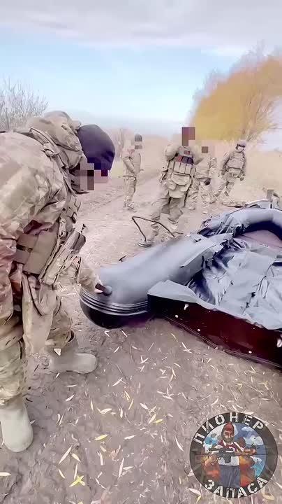 Подготовка бойцов на Херсонском участке фронта к высадке в дачном массиве