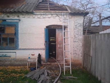 Спасательное подразделение Херсонской области ликвидировало пожар в Геническом муниципальном округе