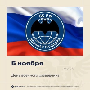 Владимир Сальдо: С Днём военного разведчика!