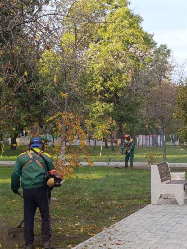Работы по благоустройству в населенных пунктах Генического округа продолжаются Работы по благоустройству в населенных пунктах Генического округа продолжаются