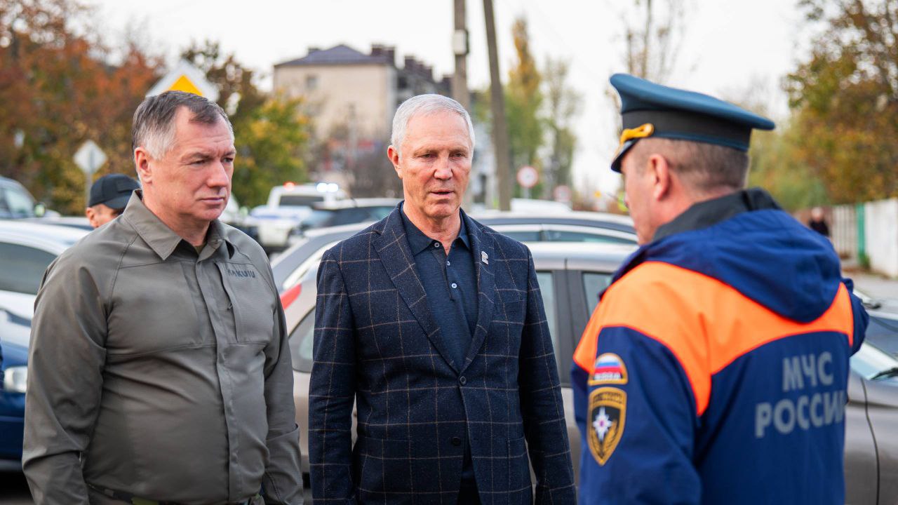 Хуснуллин проверил восстановительные работы в Херсонской области