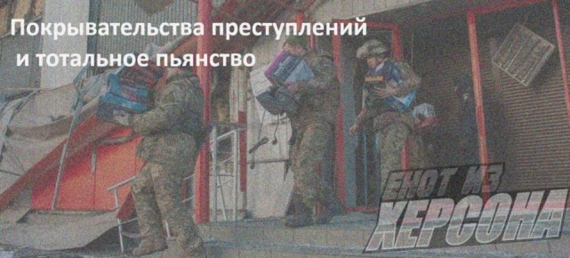 Енот из Херсона: 123-я бригада ТрО ВСУ: армия пьяниц и мародеров