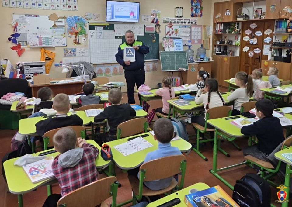 В Скадовском округе Херсонской области сотрудники Госавтоинспекции провели профилактические занятия со школьниками