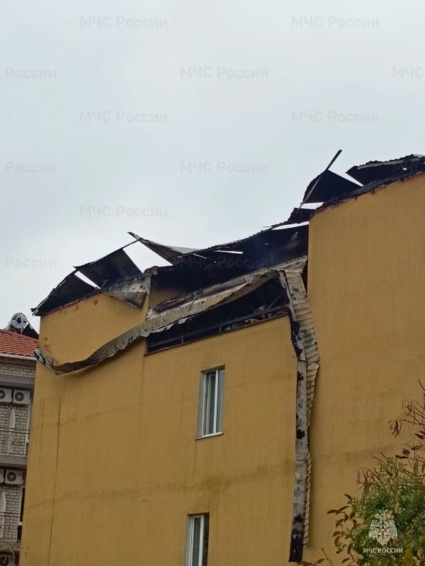 Пожар в здании пансионата произошел в Железном Порту