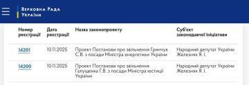 После сегодняшнего коррупционного скандала, на Украине решили уволить сразу двух министров, министра юстиции и министра энергетики