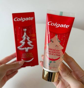 Colgate дропнул праздничную пасту, внутри которой есть ёлочки