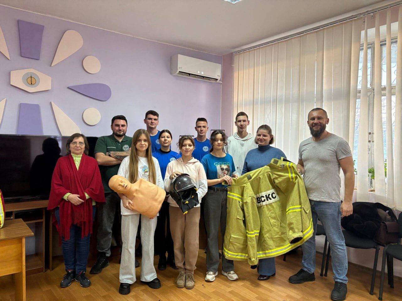 В Новокаховском округе прошел урок безопасности от профессионалов