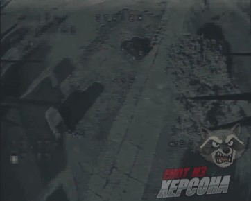 Херсон, н.п. Белозерка. Уничтожение автомобиля ВСУ Енот из Херсона