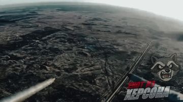 Енот из Херсона: Херсонское направление. Расчет FPV ПВО 126 обрбо сбили ударный сбил БпЛА ВСУ, который направлялся на наши позиции на левом берегу