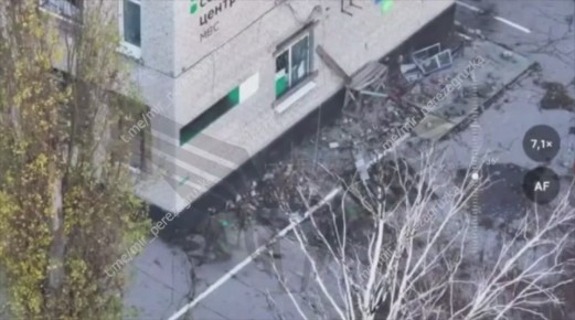 Удар корректируемых боеприпасов 9М542 Торнадо-С ВС РФ по ПВД ВСУ в северной части Покровска