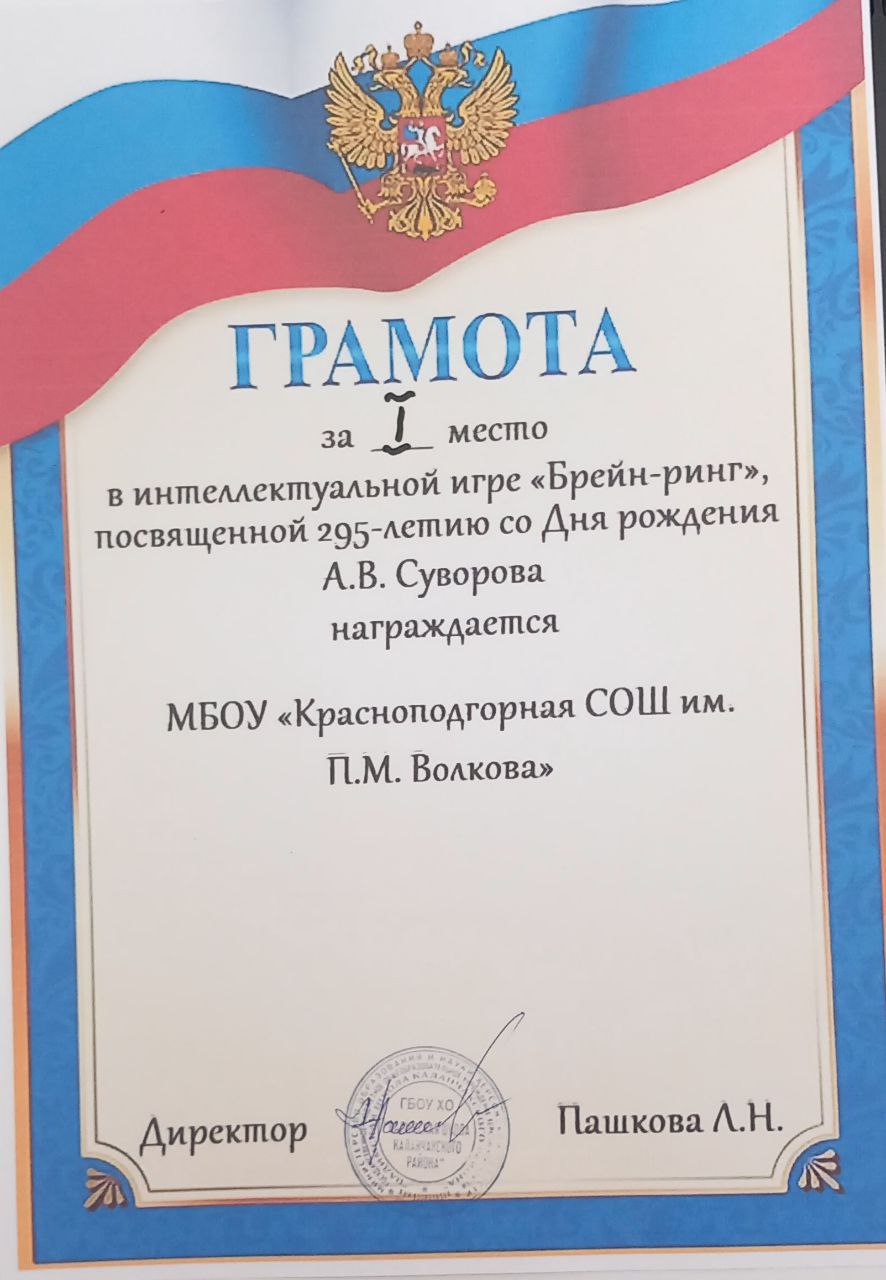 Наука побеждать: школьники Херсонской области и Мордовии сразились на «Брейн-ринге» в честь великого полководца Суворова Наука побеждать: школьники Херсонской области и Мордовии сразились на «Брейн-ринге» в честь великого полководца Суворова