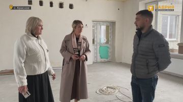 В Красненском детском саду, ремонтируемом по народной программе "Единой России", наладили систему отопления