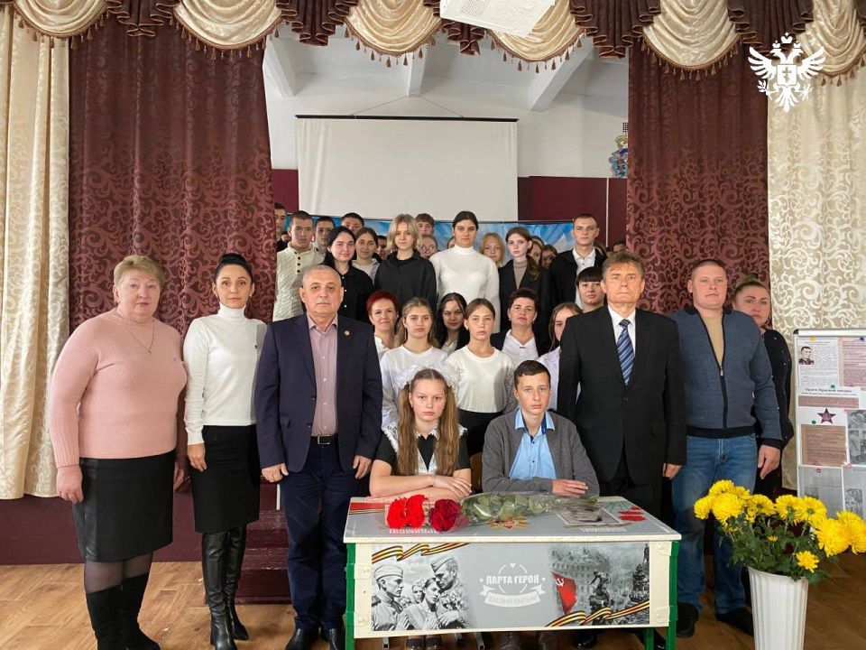 В Ивановском округе открыли «Парту Героя» В Ивановском округе открыли «Парту Героя»