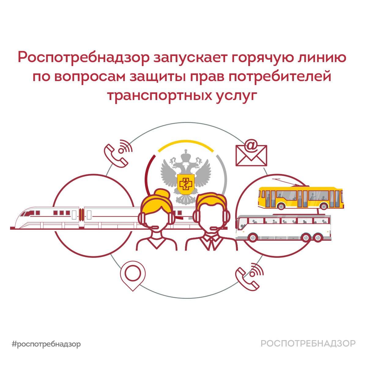 Роспотребнадзор запустил горячую линию по вопросам защиты прав потребителей транспортных услуг