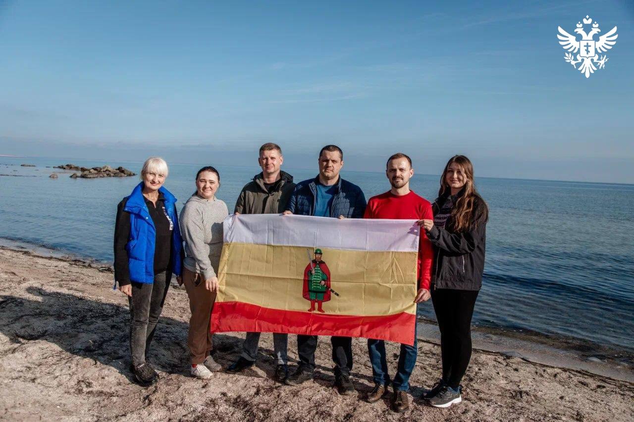 Прибрежную зону Геническа расчистили при поддержке Рязанской области